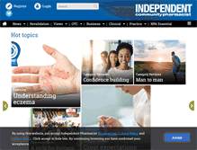 Tablet Screenshot of independentpharmacist.co.uk